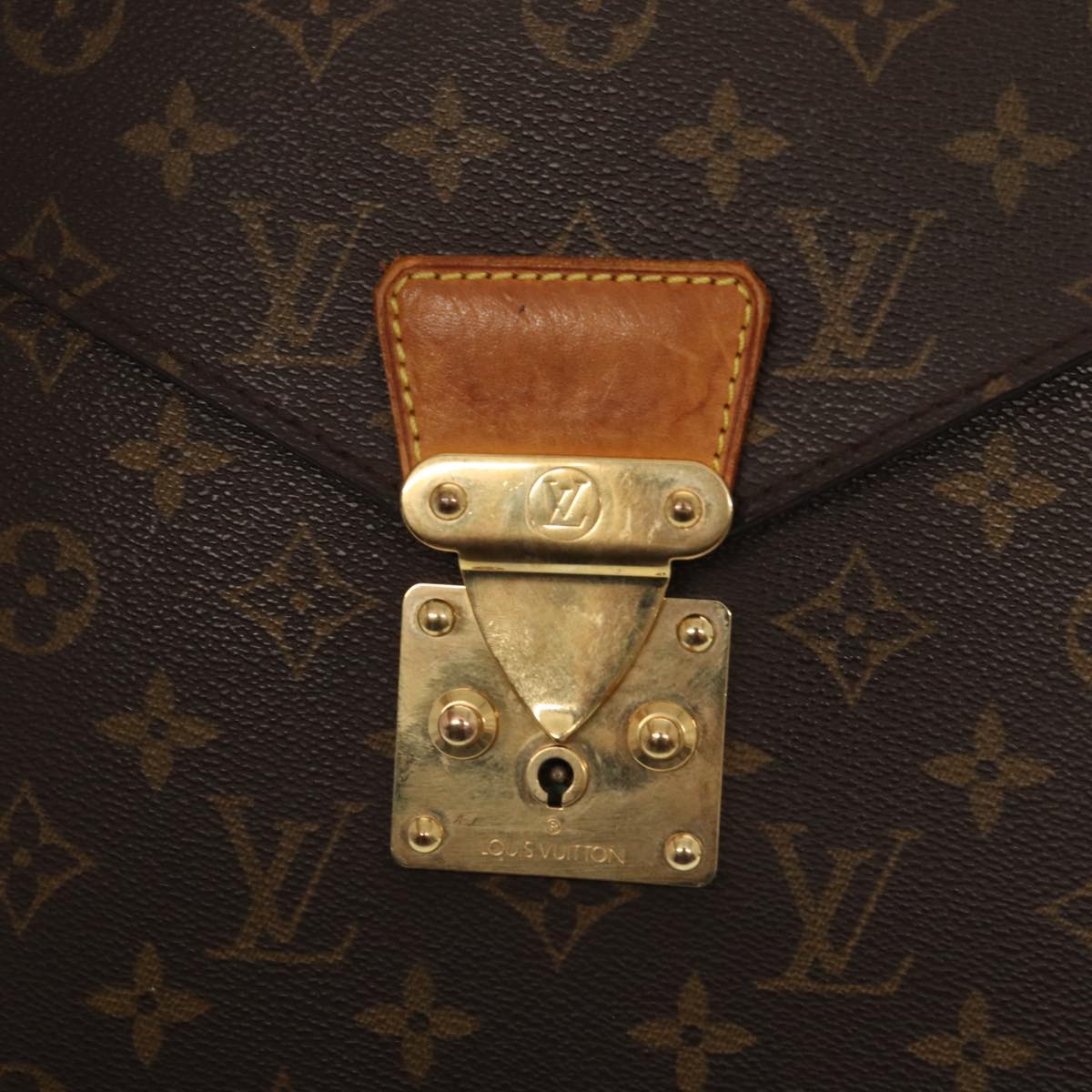 LOUIS VUITTON Monogram Serviette Conseiller Briefcase M53331 LV Auth bs17065