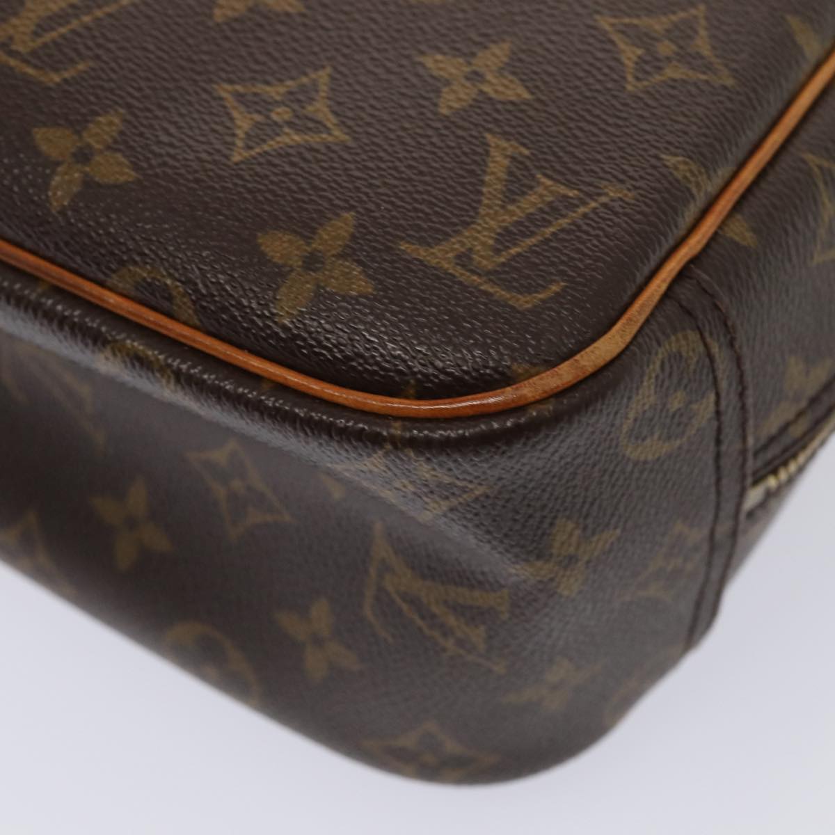 LOUIS VUITTON Monogram Trouville Hand Bag M42228 LV Auth bs17088