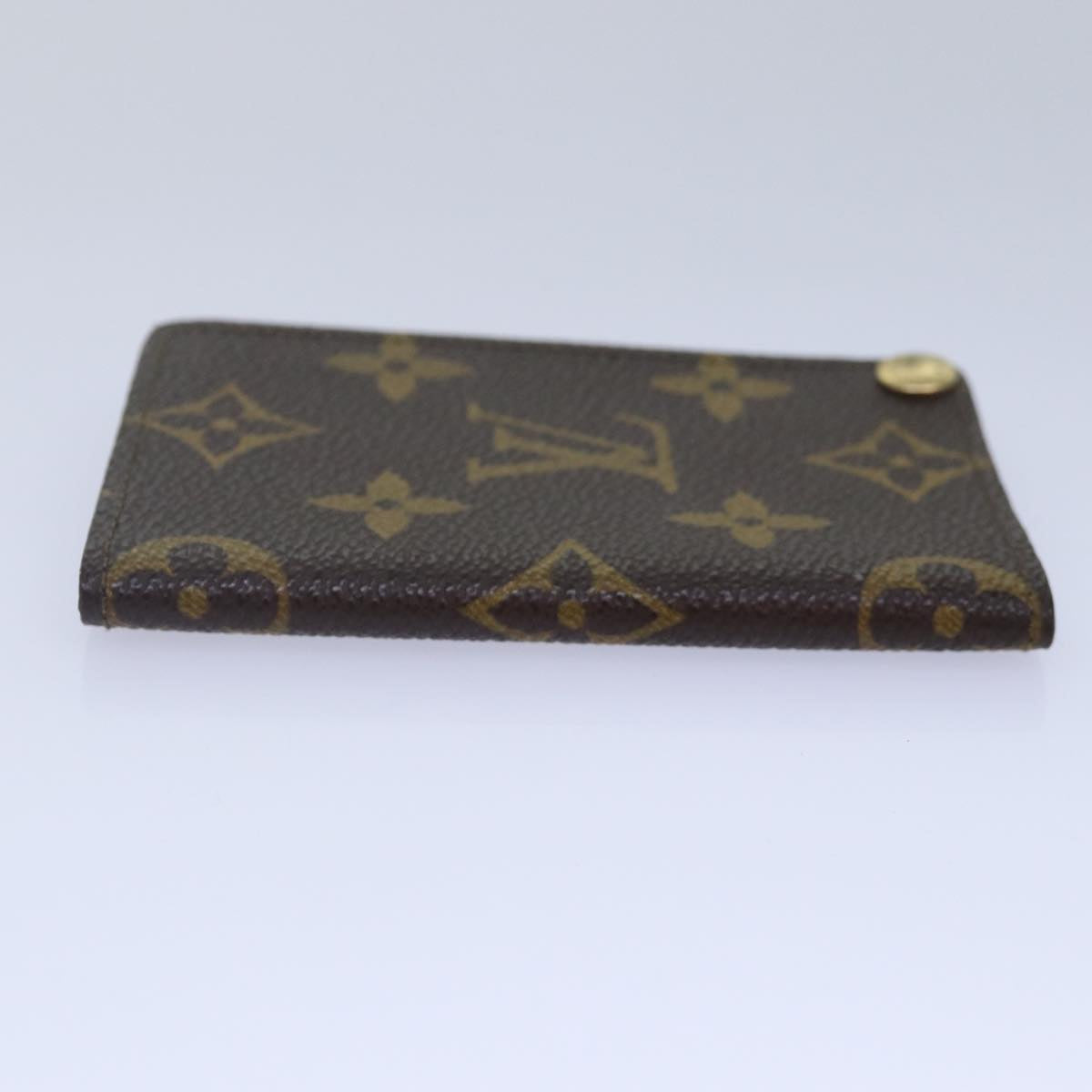 LOUIS VUITTON Monogram Porte Cartes Credit Pression Case M60937 LV Auth bs17098