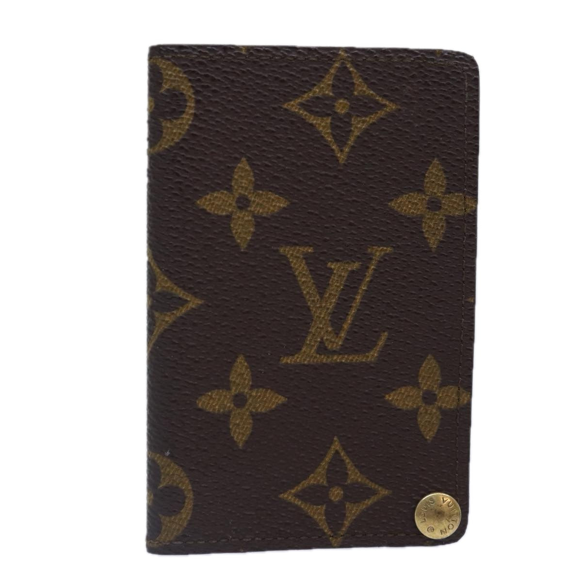 LOUIS VUITTON Monogram Porte Cartes Credit Pression Case M60937 LV Auth bs17098