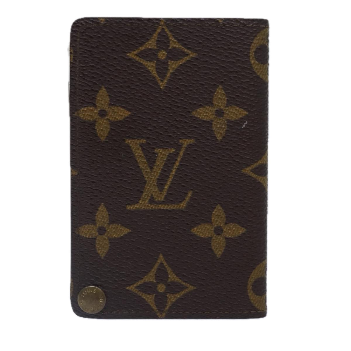 LOUIS VUITTON Monogram Porte Cartes Credit Pression Case M60937 LV Auth bs17098