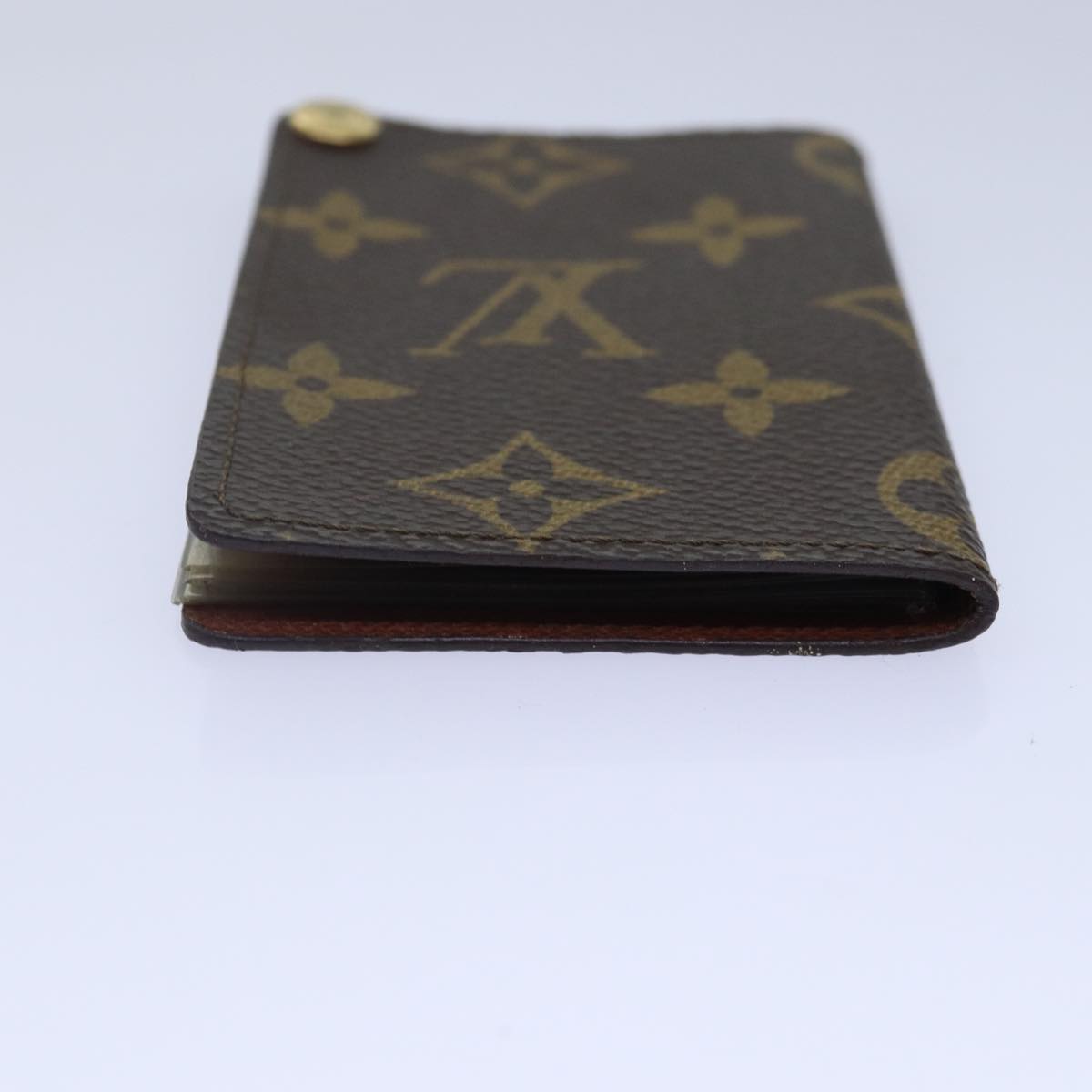 LOUIS VUITTON Monogram Porte Cartes Credit Pression Case M60937 LV Auth bs17098