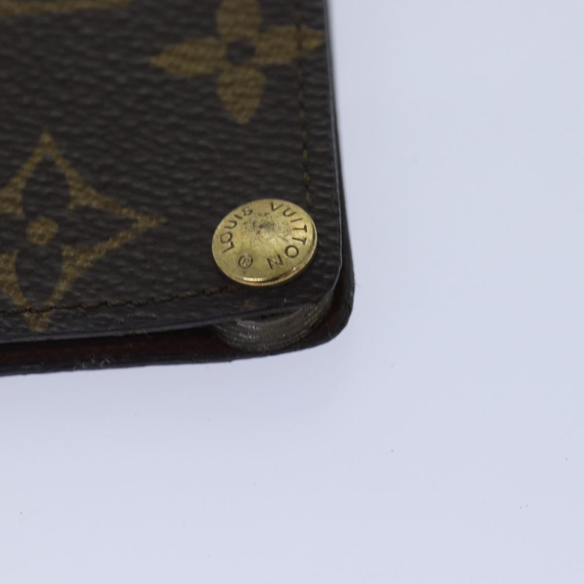 LOUIS VUITTON Monogram Porte Cartes Credit Pression Case M60937 LV Auth bs17098