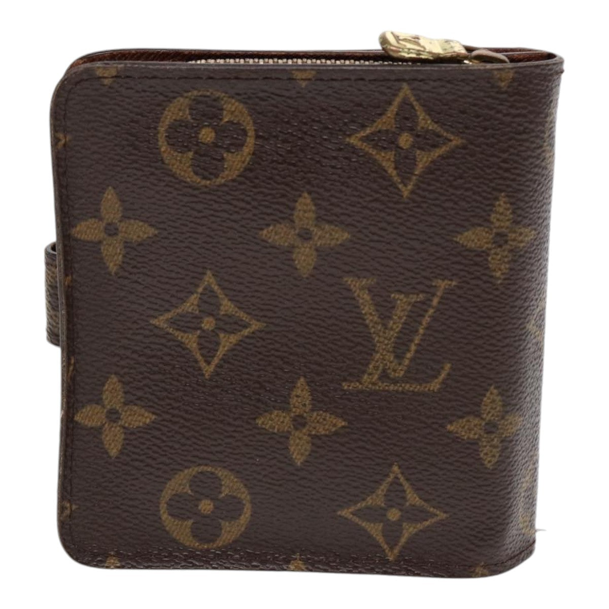 LOUIS VUITTON Monogram Compact Zip Wallet M61667 LV Auth bs17099