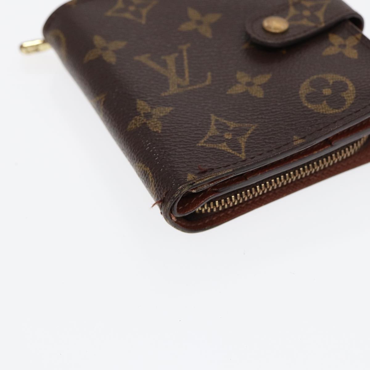 LOUIS VUITTON Monogram Compact Zip Wallet M61667 LV Auth bs17099