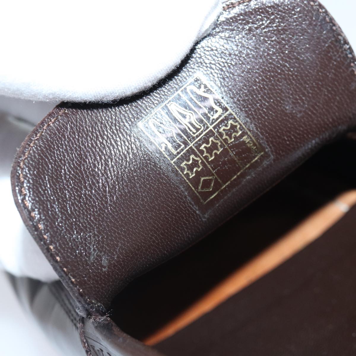 LOUIS VUITTON shoes Leather 7 Brown LV Auth bs17139