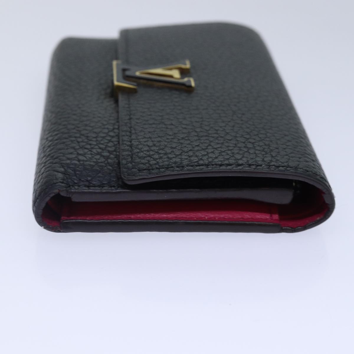 LOUIS VUITTON Portefeuille Capucines Compact Wallet Black M62157 LV Auth bs17177