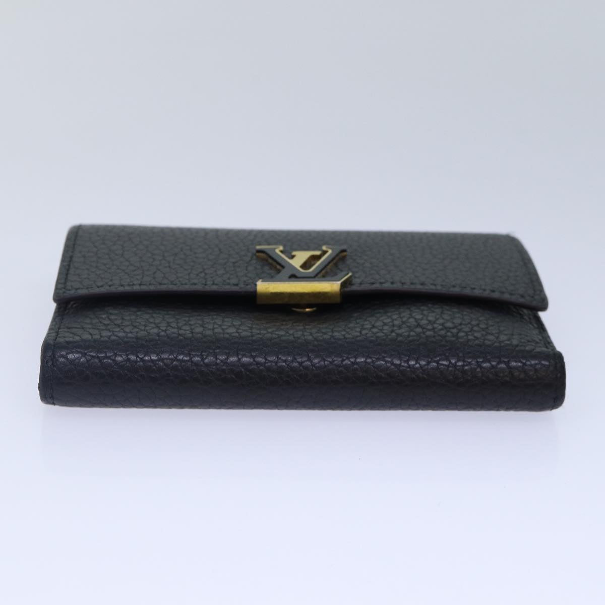 LOUIS VUITTON Portefeuille Capucines Compact Wallet Black M62157 LV Auth bs17177