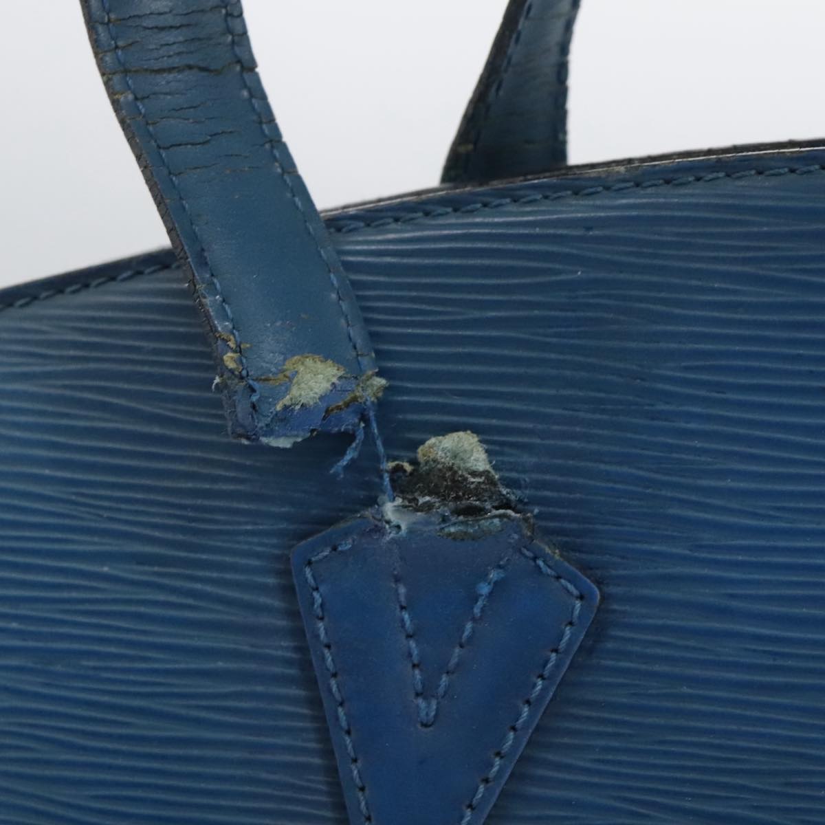 LOUIS VUITTON Epi Saint Jacques Shopping Shoulder Bag Blue M52275 Auth bs17203