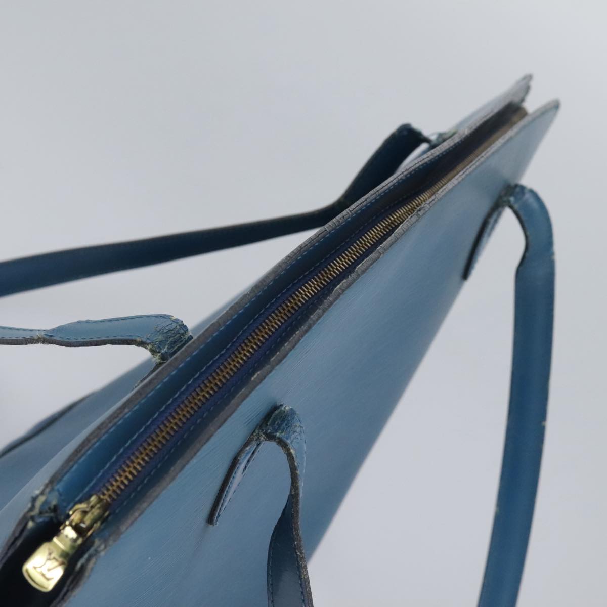 LOUIS VUITTON Epi Saint Jacques Shopping Shoulder Bag Blue M52275 Auth bs17203