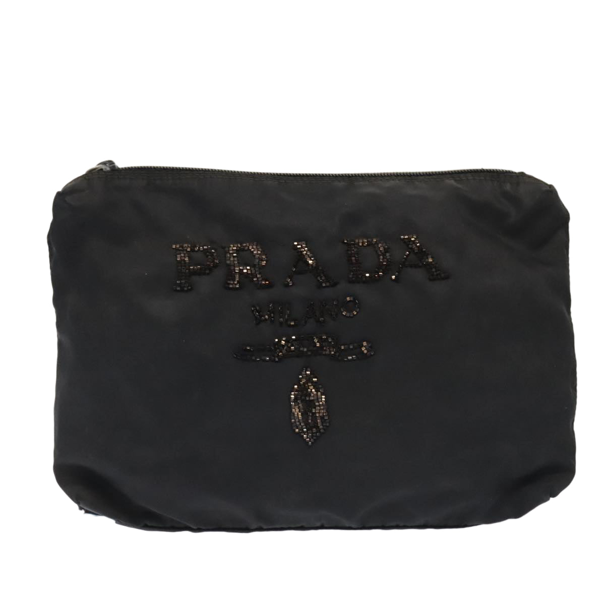 PRADA Pouch Nylon 3Set Black Navy Auth bs17241