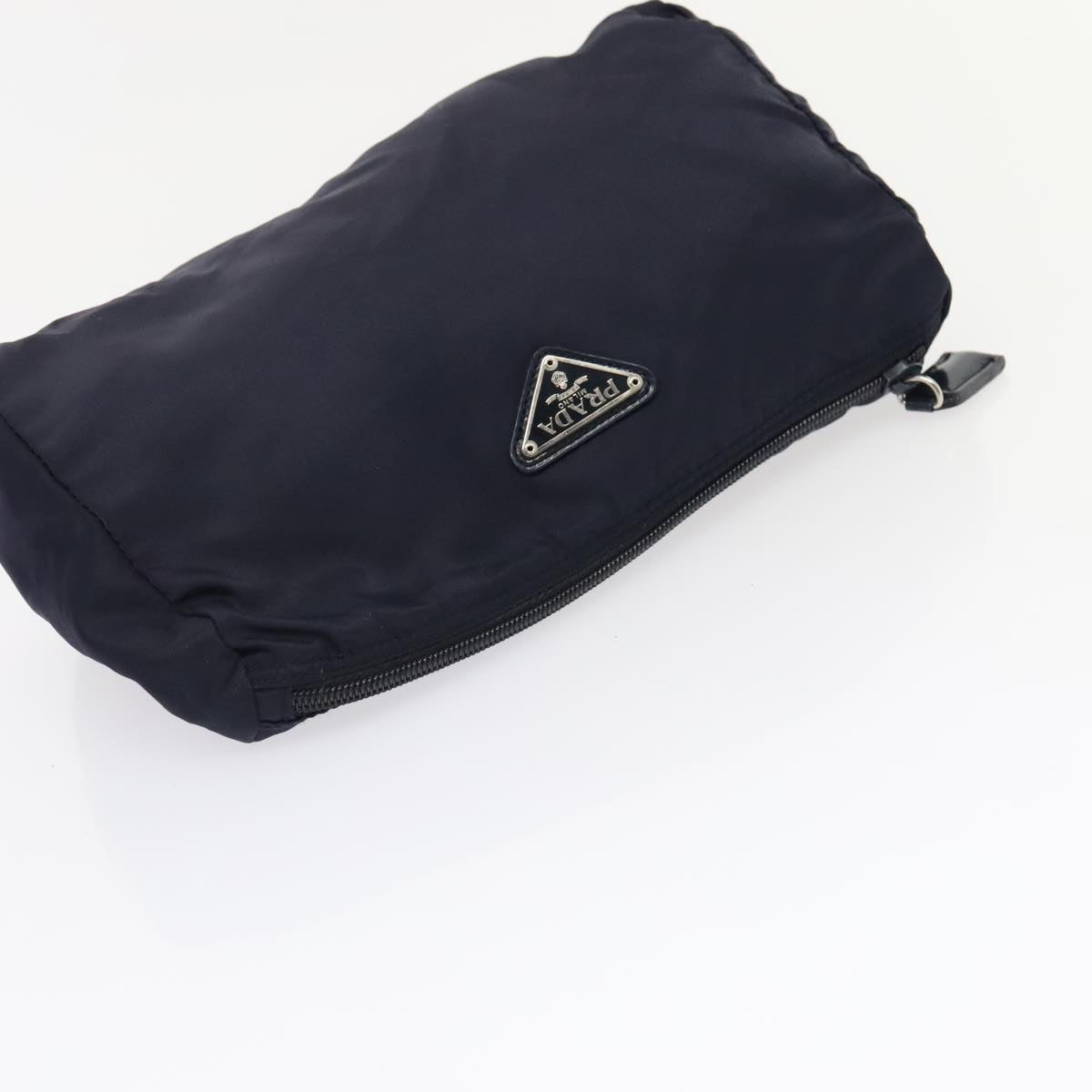 PRADA Pouch Nylon 3Set Black Navy Auth bs17241