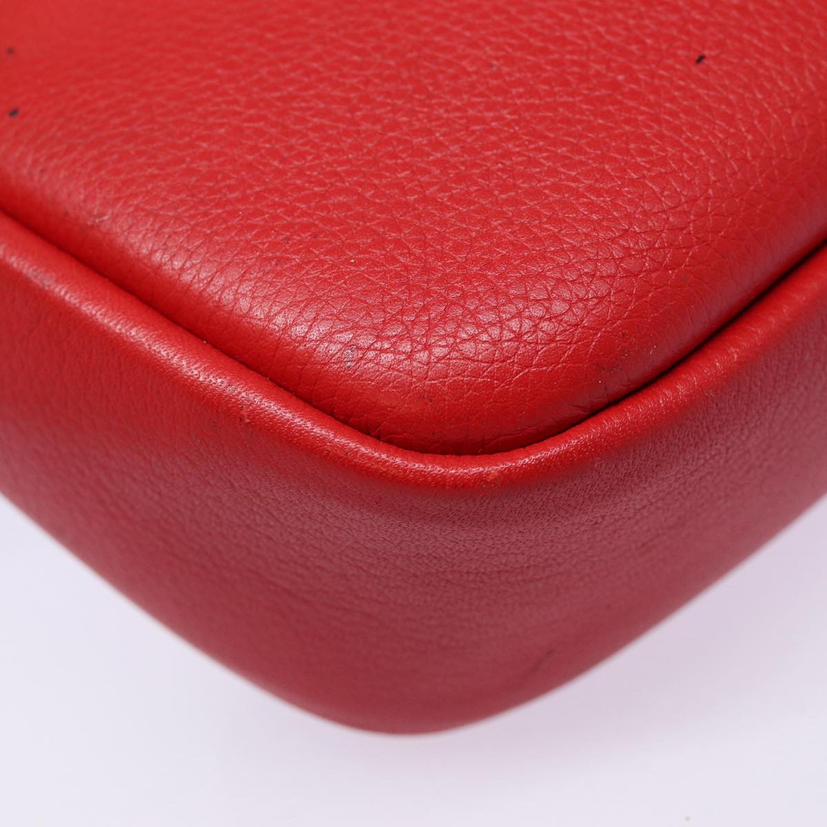 LOUIS VUITTON Parnasea Esan Ciel Shoulder Bag Leather Red M94448 LV Auth bs17244