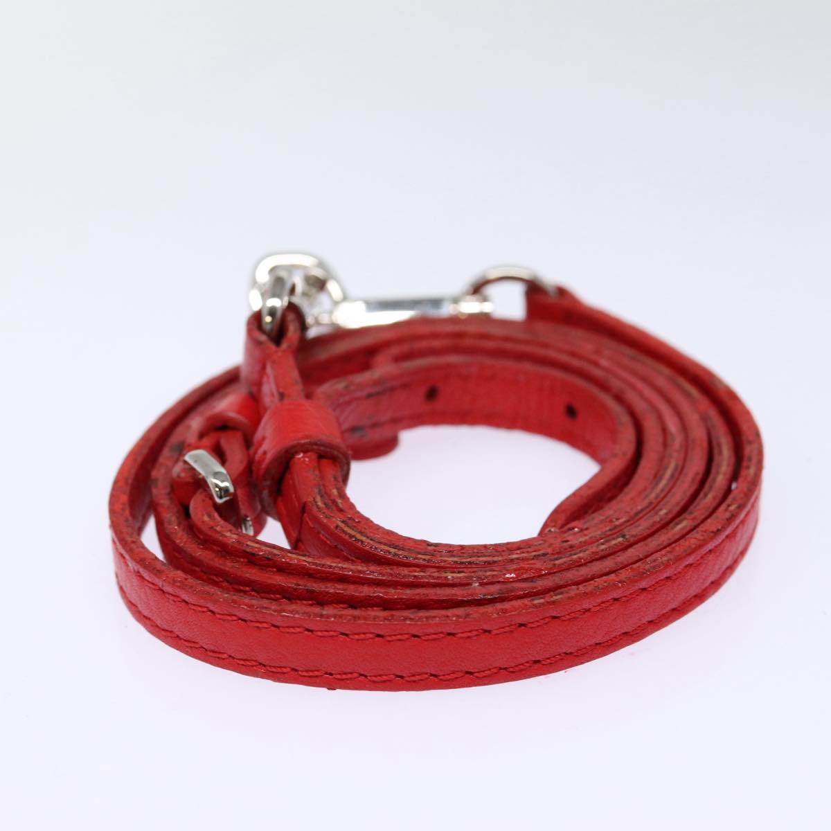 LOUIS VUITTON Parnasea Esan Ciel Shoulder Bag Leather Red M94448 LV Auth bs17244