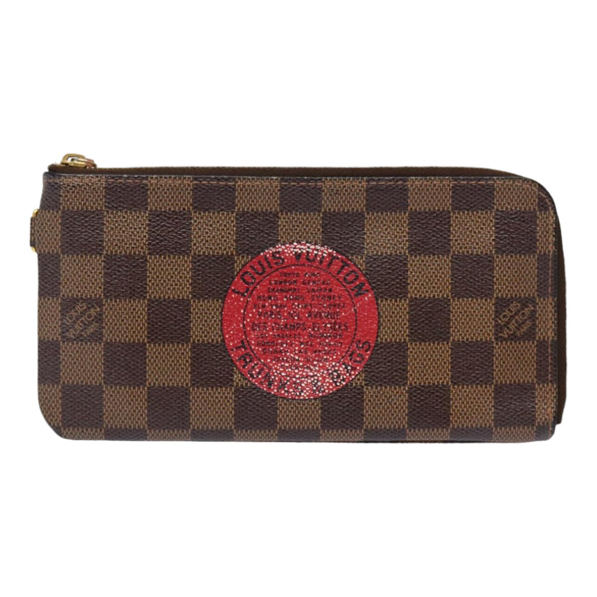 LOUIS VUITTON Damier Ebene T&B Portefeuille Complice Wallet N61740 Auth bs17260