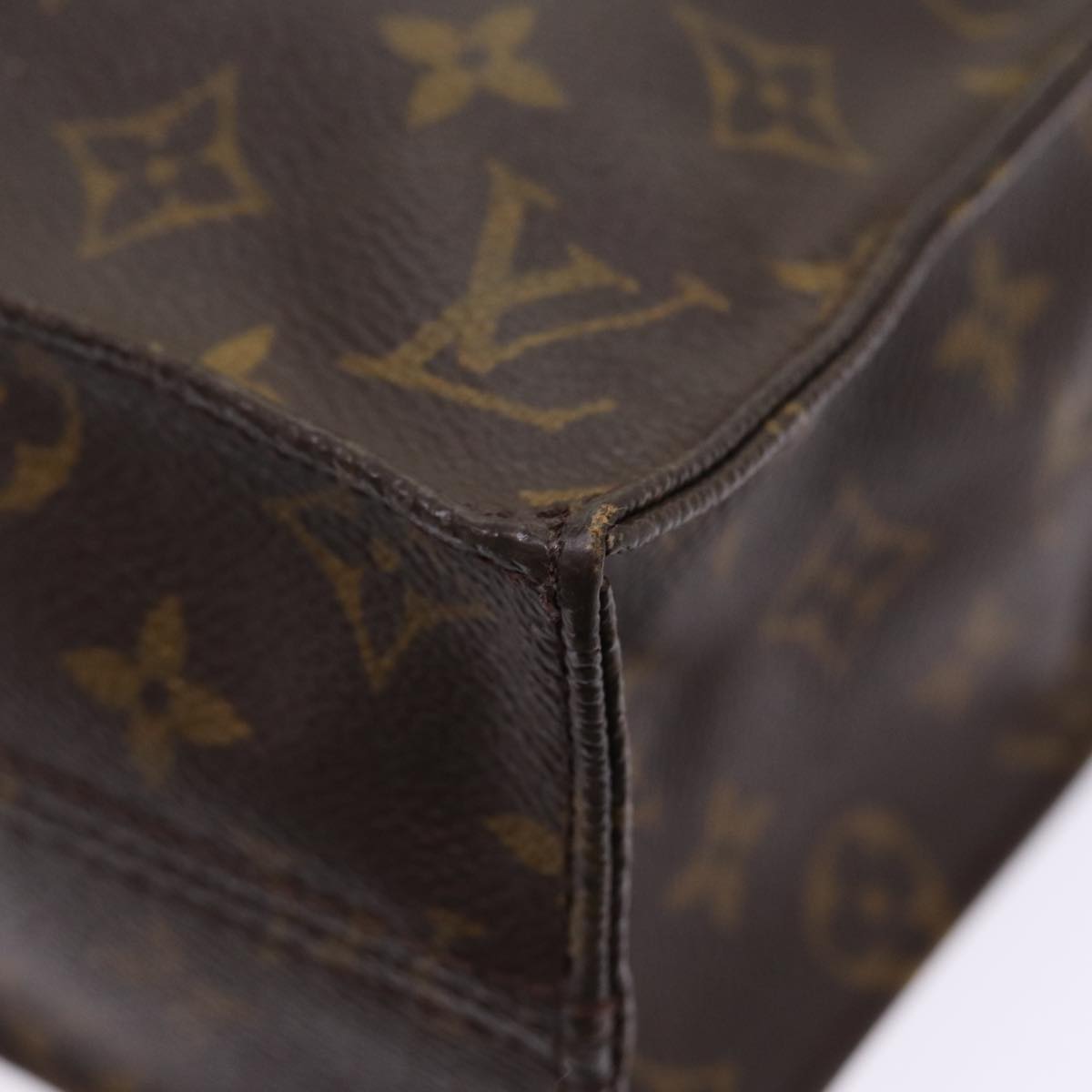 LOUIS VUITTON Monogram Sac Plat Hand Bag M51140 LV Auth bs17282