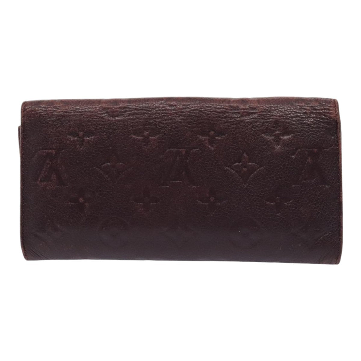 LOUIS VUITTON Empreinte Portefeuille Curieuse Wallet Purple M60300 Auth bs17377