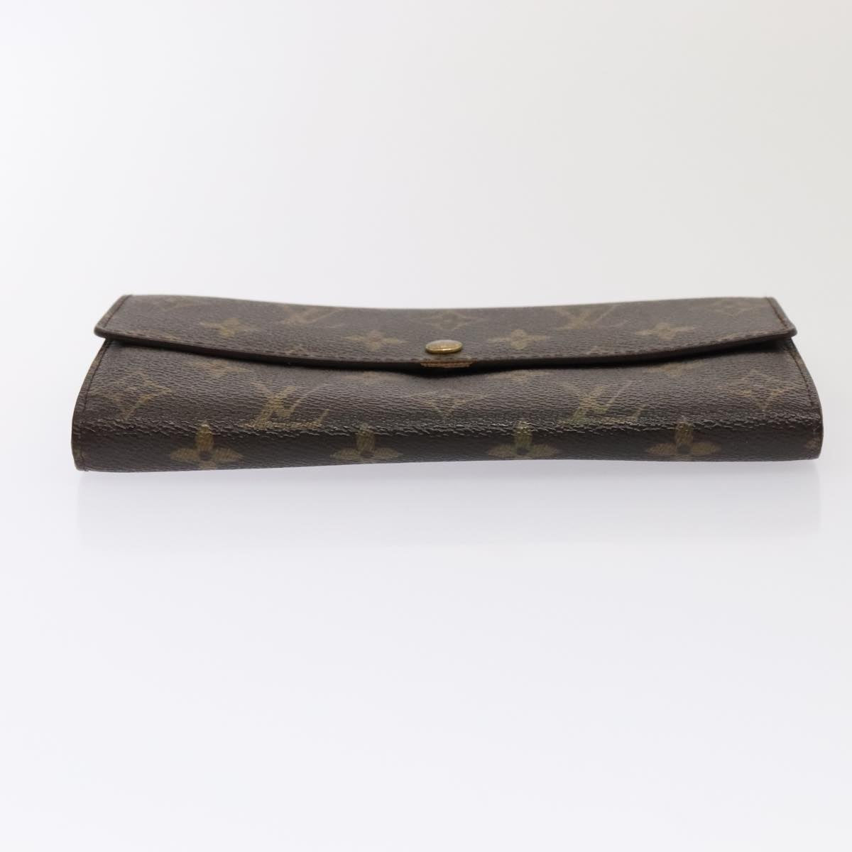 LOUIS VUITTON Monogram Portefeuille Sarah Long Wallet M60531 LV Auth bs17395