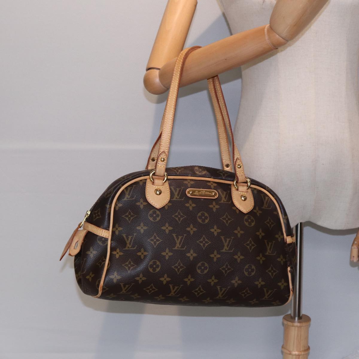 LOUIS VUITTON Monogram Montorgueil PM Hand Bag M95565 LV Auth bs17408