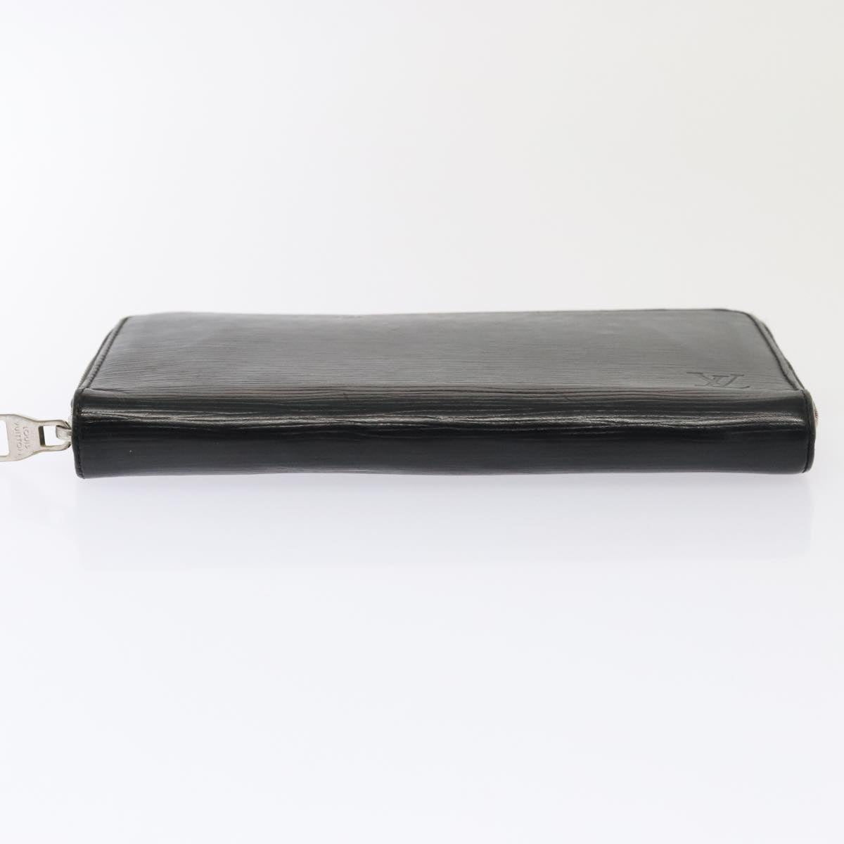 LOUIS VUITTON Epi Zippy Organizer Long Wallet Black M63852 LV Auth bs17450