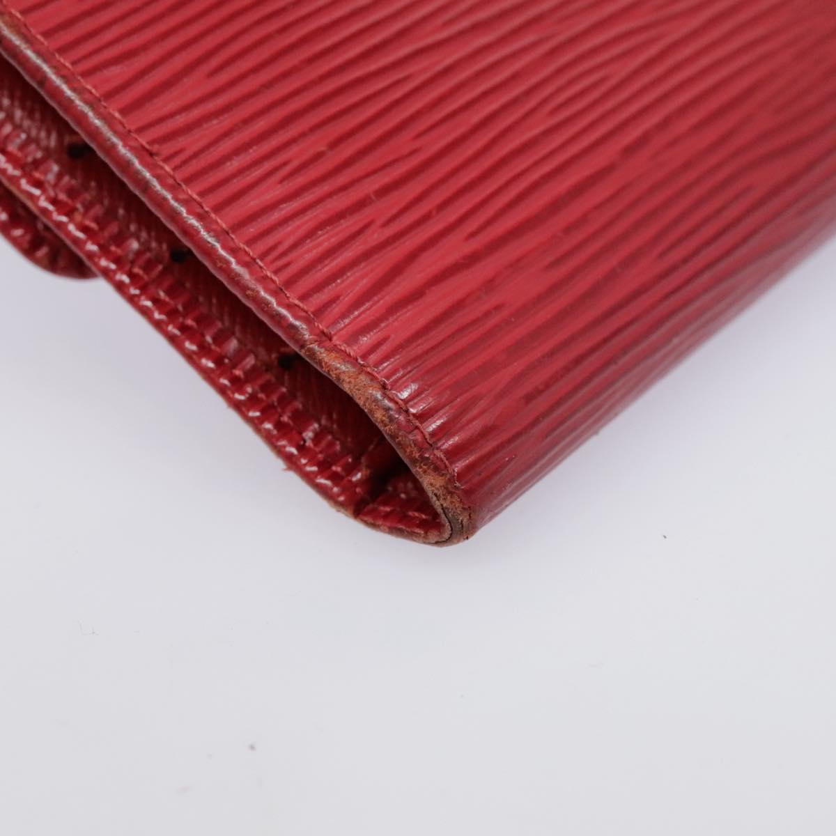 LOUIS VUITTON Epi Portefeiulle Sarah Long Wallet Red M6359E LV Auth bs17451