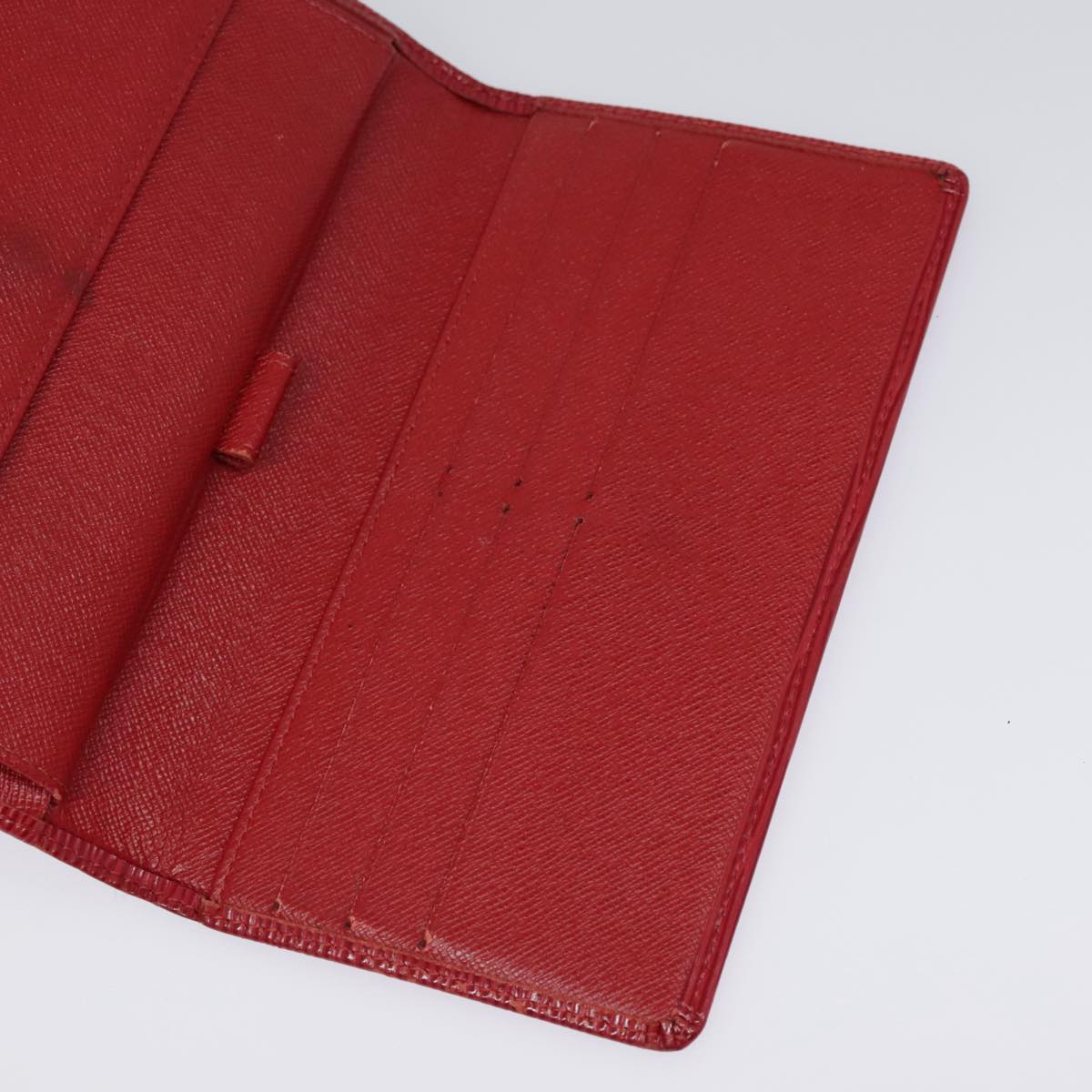 LOUIS VUITTON Epi Portefeiulle Sarah Long Wallet Red M6359E LV Auth bs17451