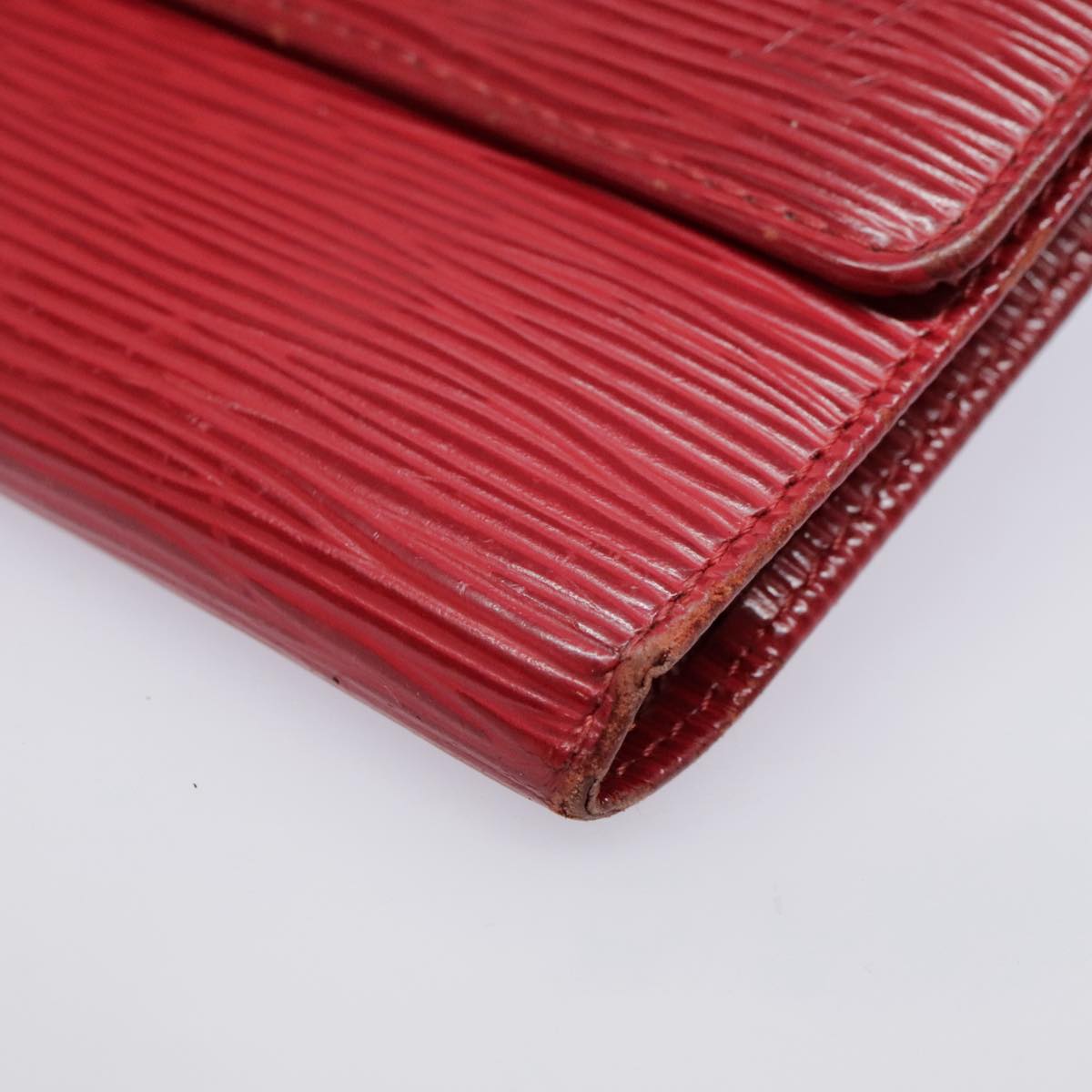 LOUIS VUITTON Epi Portefeiulle Sarah Long Wallet Red M6359E LV Auth bs17451