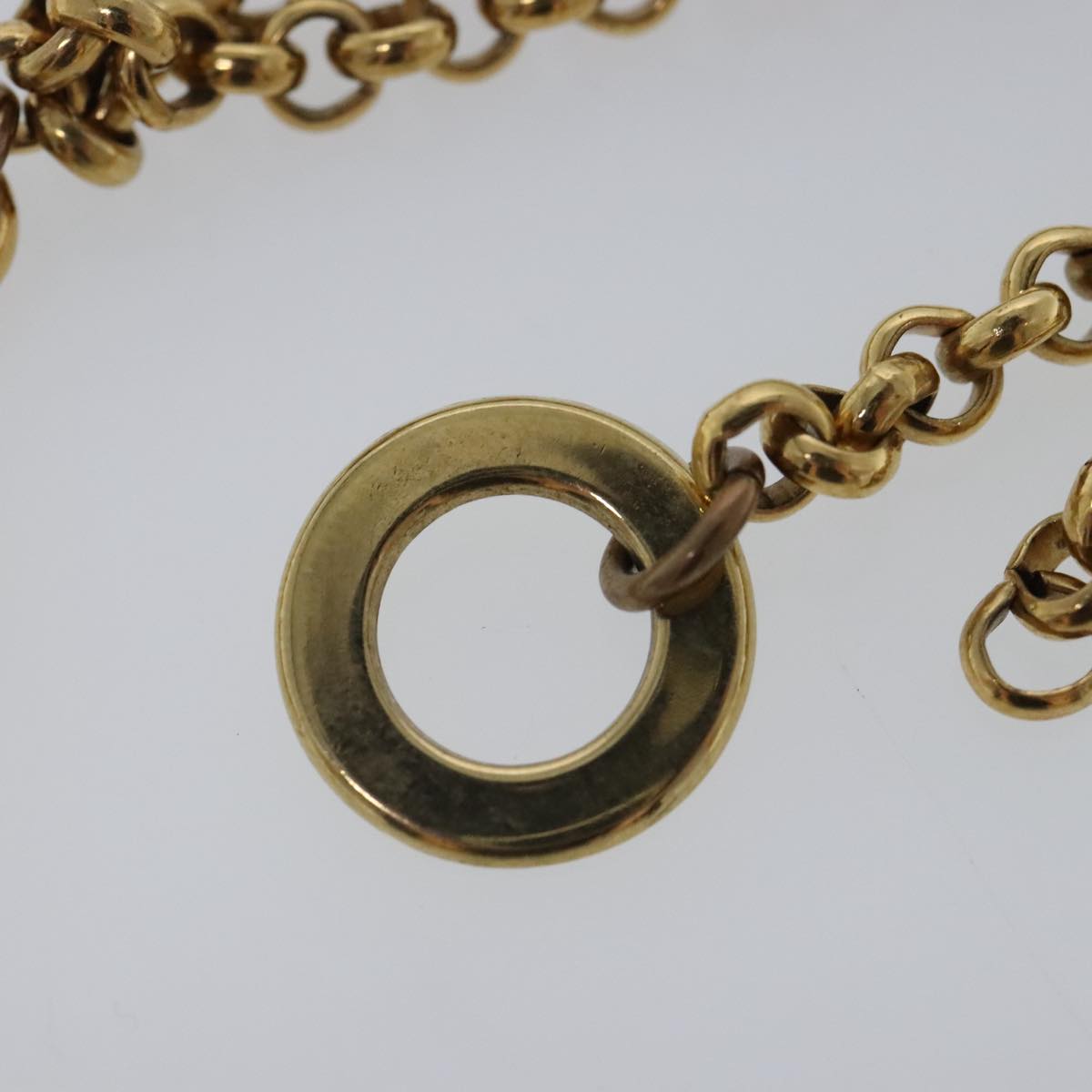 CELINE Necklace metal Gold Tone Auth bs17460