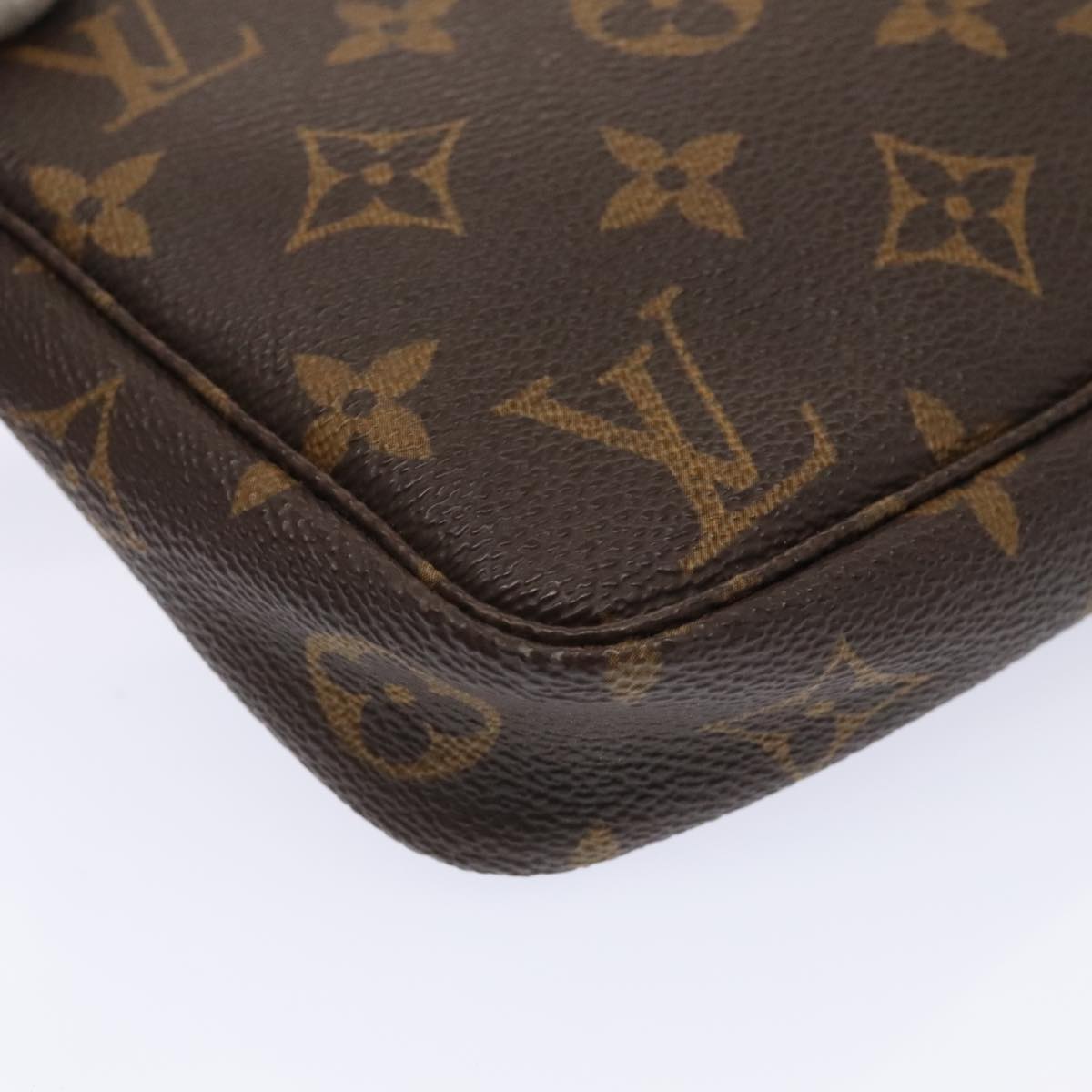 LOUIS VUITTON Monogram Pochette Accessoires Pouch M51980 LV Auth bs17528