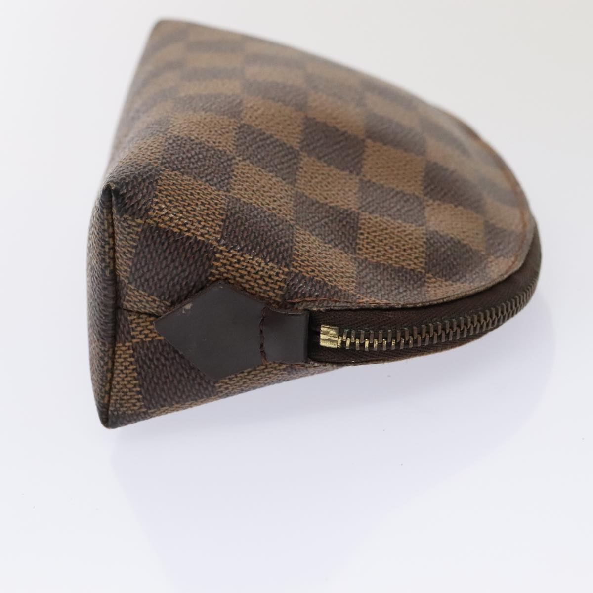 LOUIS VUITTON Damier Ebene Pochette Cosmetic PM Pouch N47516 LV Auth bs17543