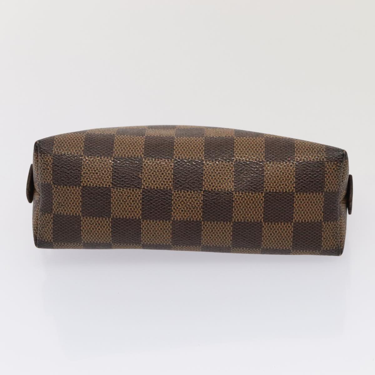 LOUIS VUITTON Damier Ebene Pochette Cosmetic PM Pouch N47516 LV Auth bs17543