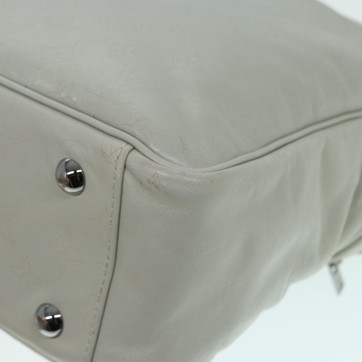 LOUIS VUITTON Monogram Difference Clarkson Bag White M92358 LV Auth bs17544