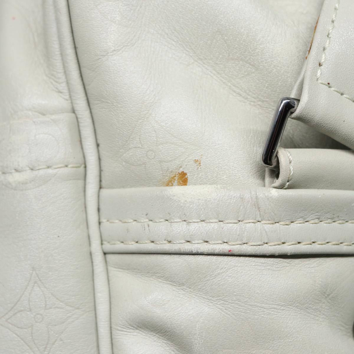 LOUIS VUITTON Monogram Difference Clarkson Bag White M92358 LV Auth bs17544