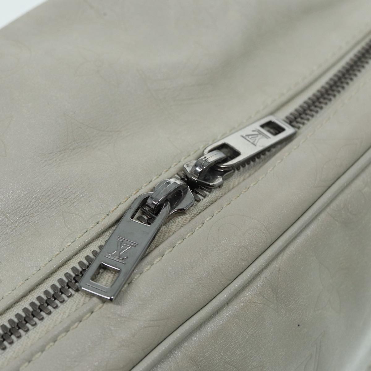 LOUIS VUITTON Monogram Difference Clarkson Bag White M92358 LV Auth bs17544