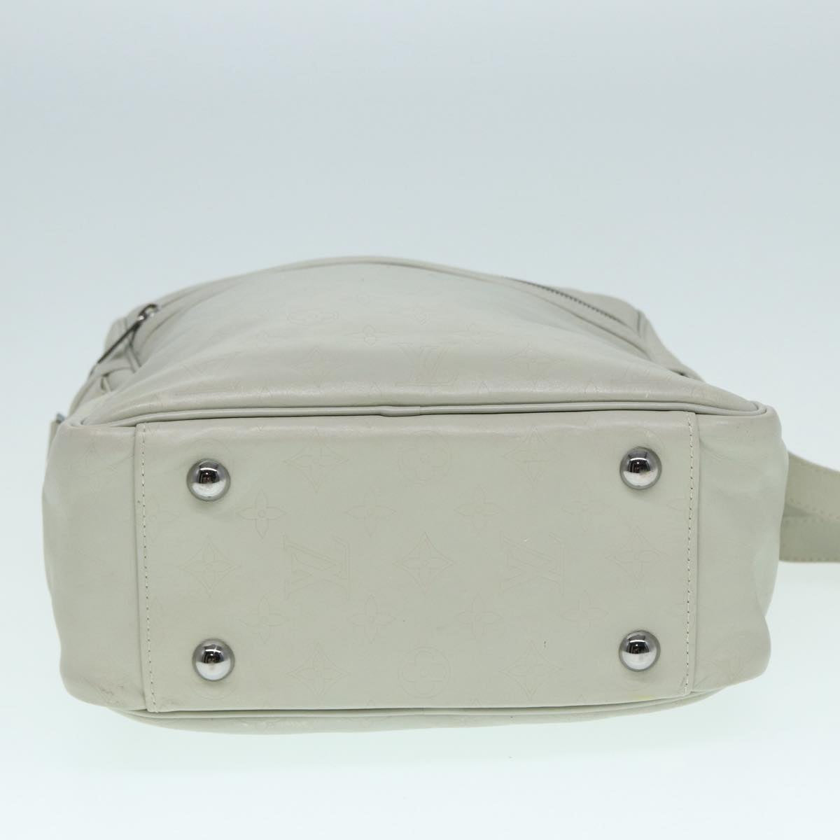 LOUIS VUITTON Monogram Difference Clarkson Bag White M92358 LV Auth bs17544