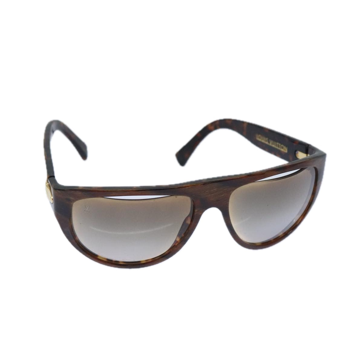 LOUIS VUITTON Sunglasses plastic Brown Z0018W LV Auth bs17575