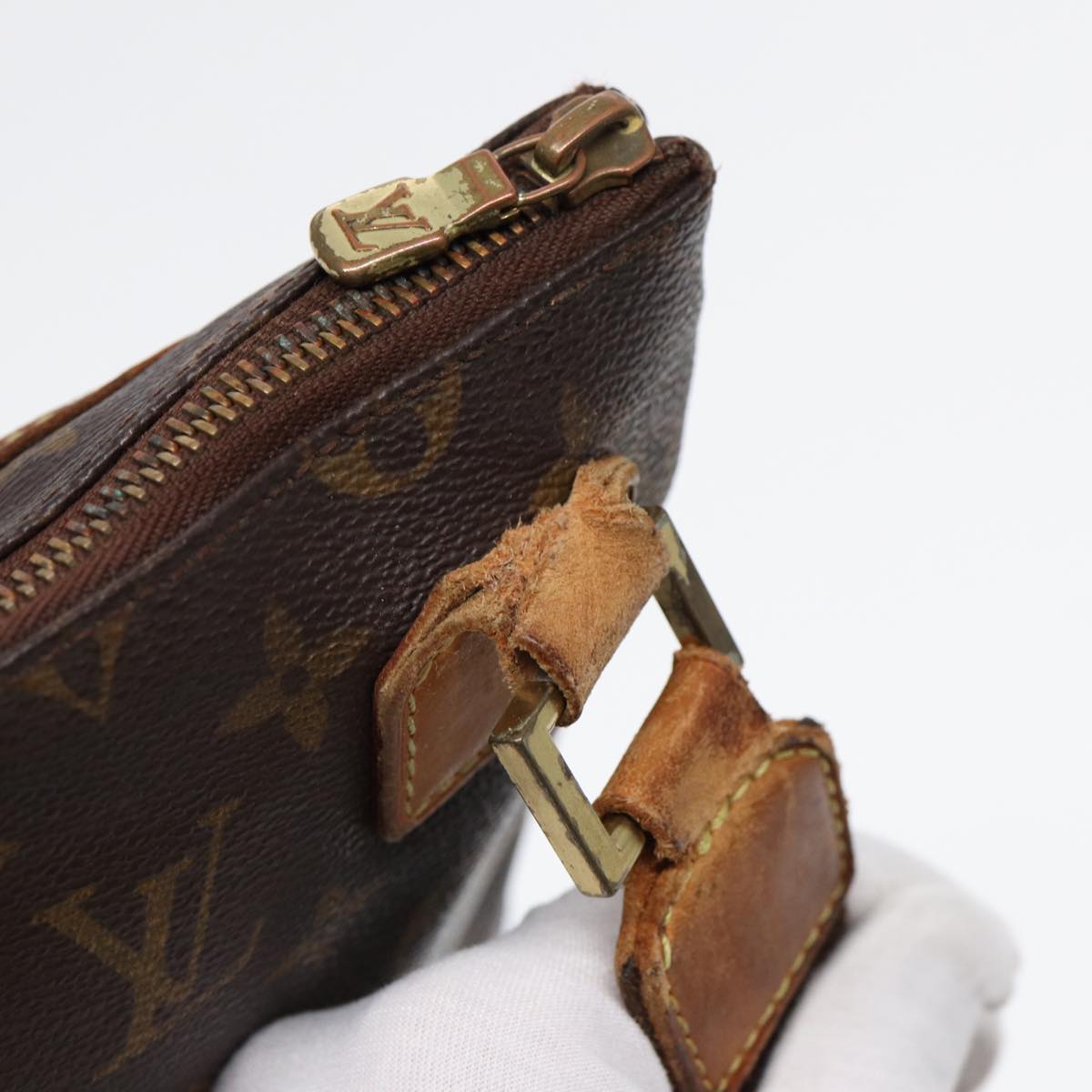 LOUIS VUITTON Monogram Pochette Bosphore Shoulder Bag M40044 LV Auth bs17578