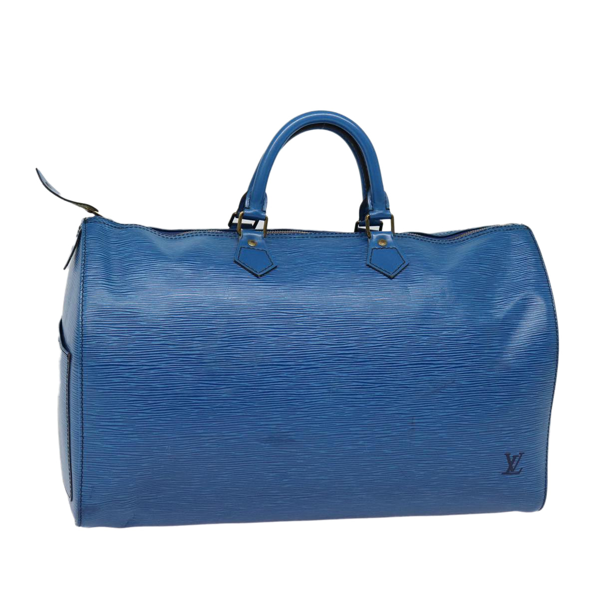 LOUIS VUITTON Epi Speedy 40 Hand Bag Toledo Blue M42985 LV Auth bs17579