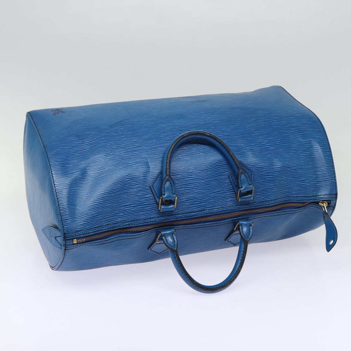 LOUIS VUITTON Epi Speedy 40 Hand Bag Toledo Blue M42985 LV Auth bs17579