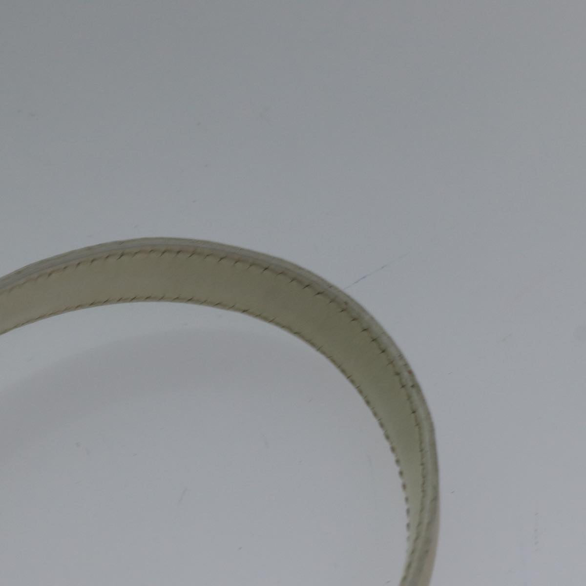 GUCCI Shoulder Bag Leather White Silver 007 1014 0274 Auth bs17611