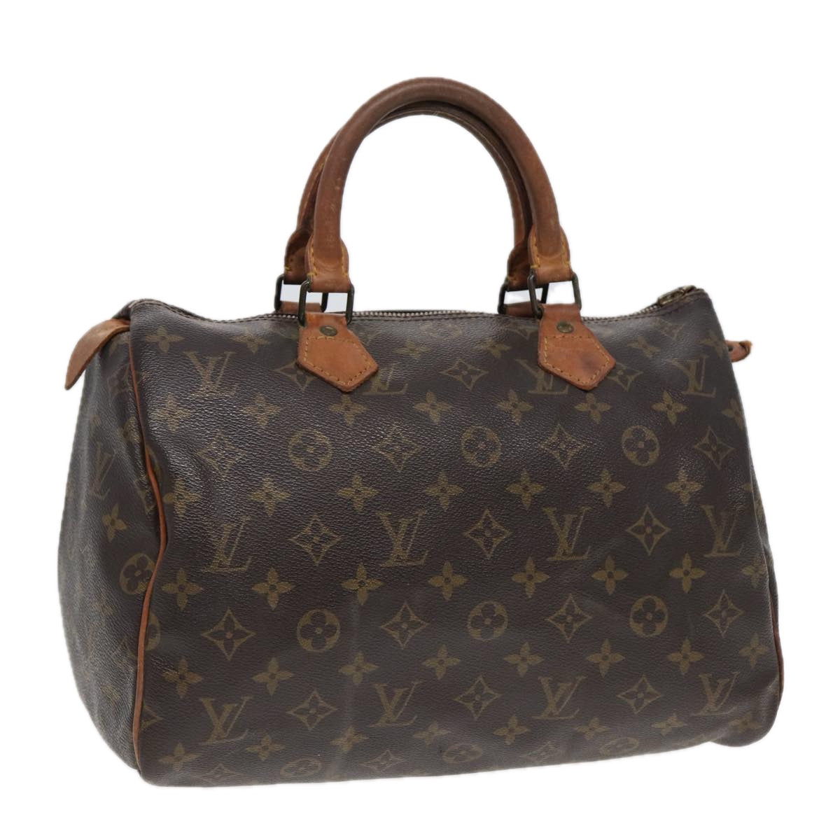 LOUIS VUITTON Monogram Speedy 30 Hand Bag M41526 LV Auth bs17622