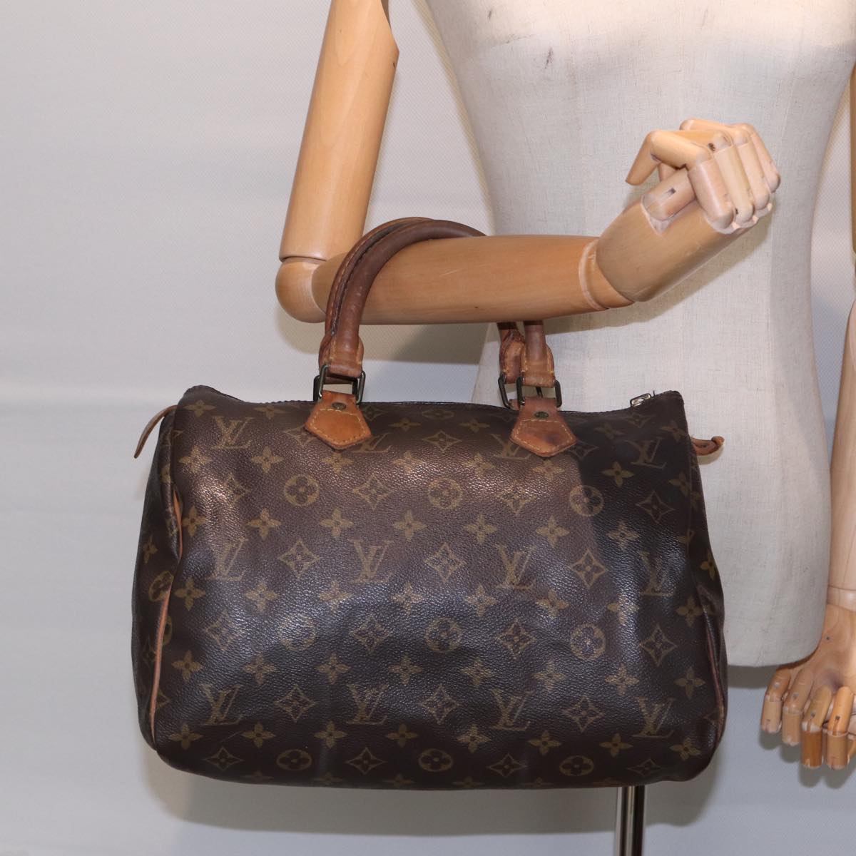 LOUIS VUITTON Monogram Speedy 30 Hand Bag M41526 LV Auth bs17622