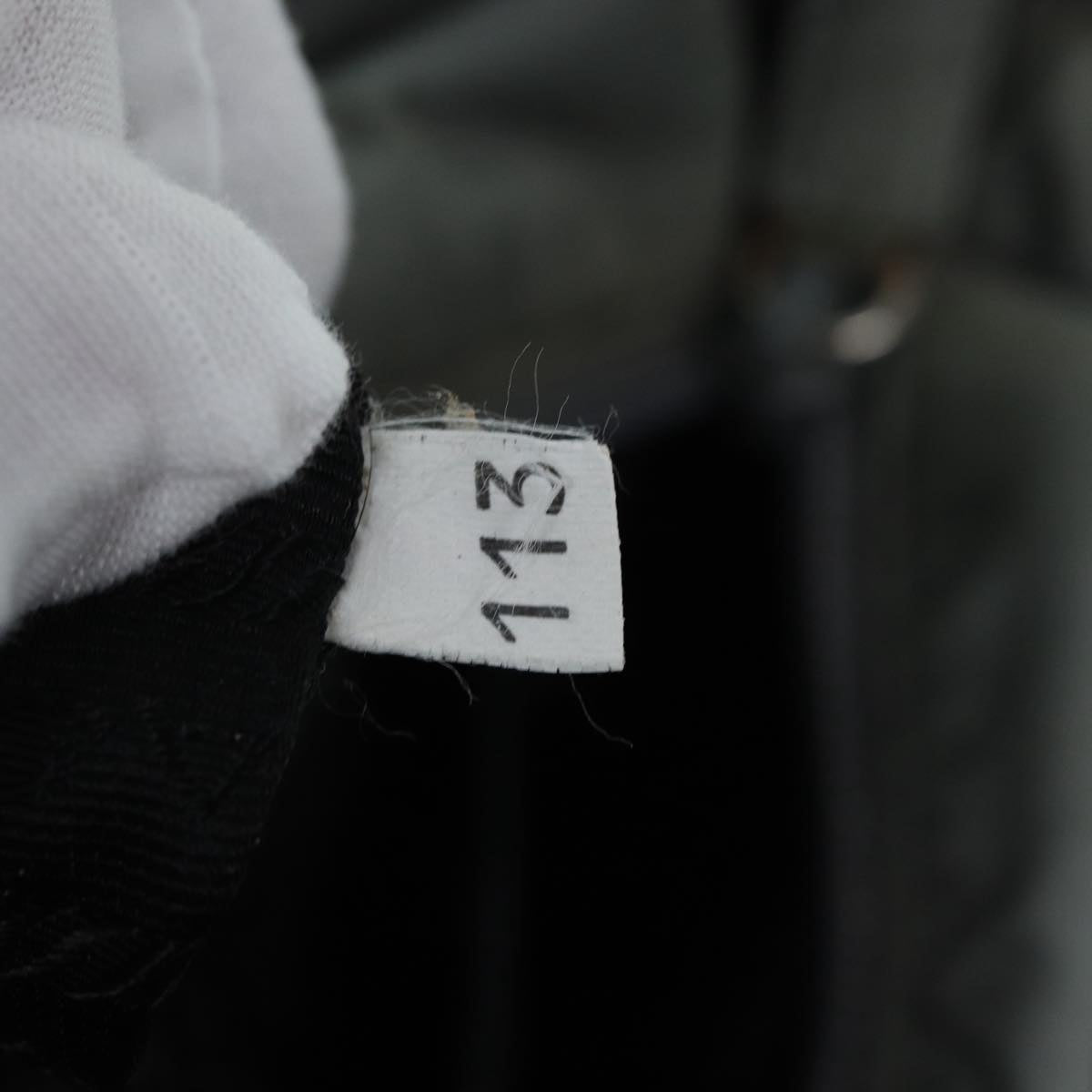 PRADA Tote Bag Nylon Gray Silver Auth bs17648