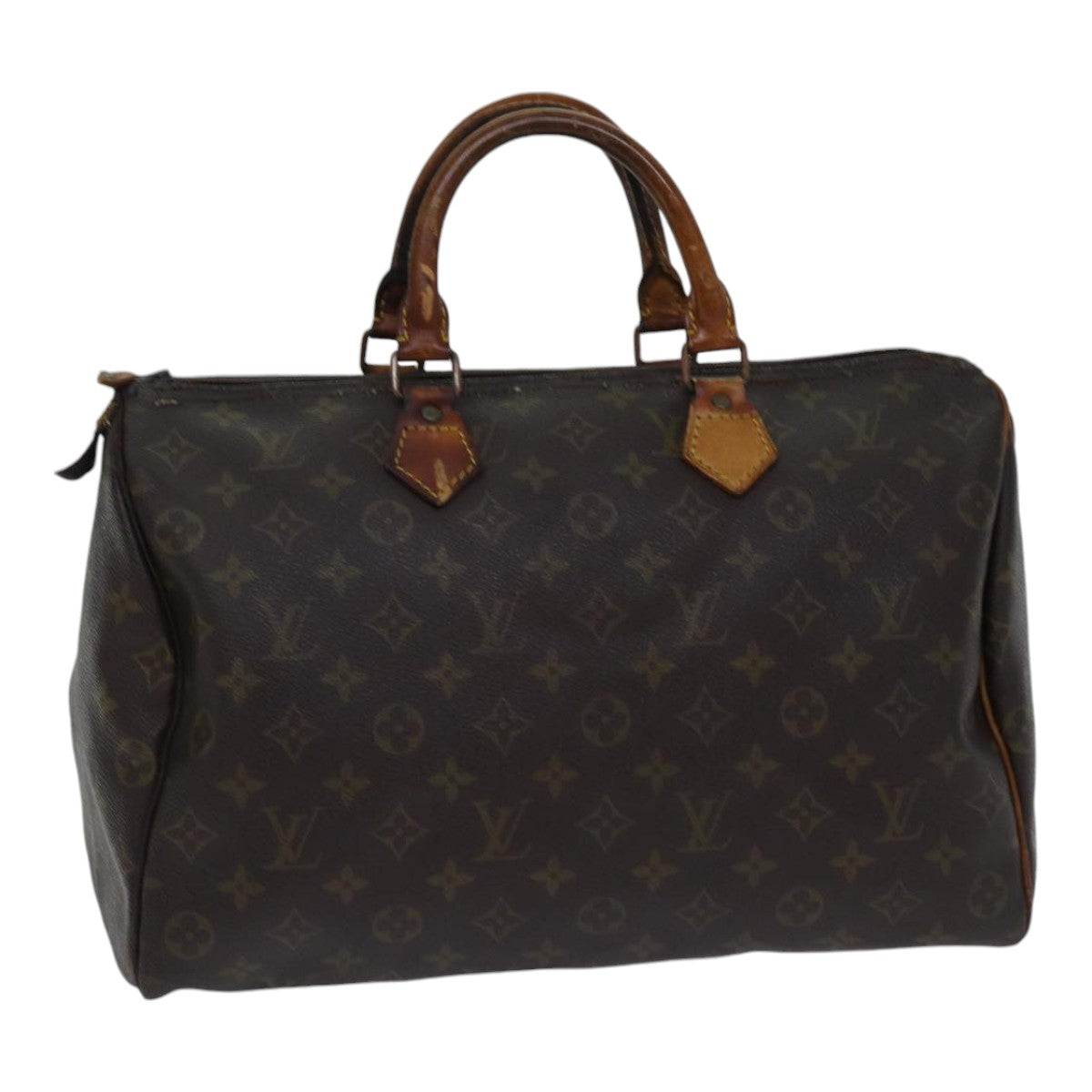 LOUIS VUITTON Monogram Speedy 35 Hand Bag M41524 LV Auth bs17678