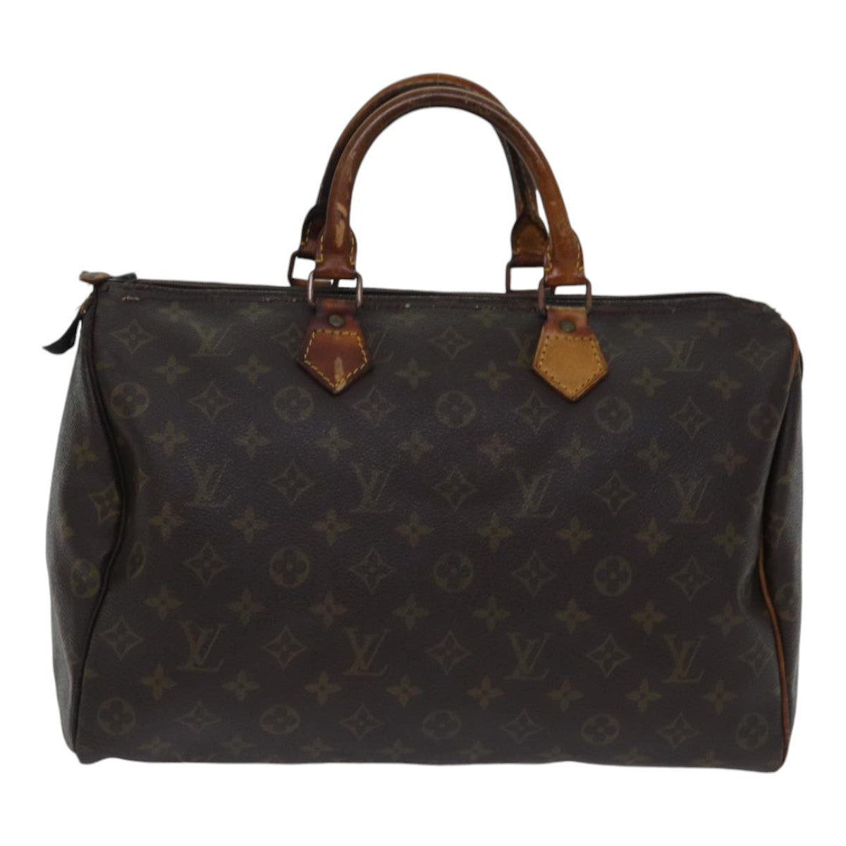 LOUIS VUITTON Monogram Speedy 35 Hand Bag M41524 LV Auth bs17678