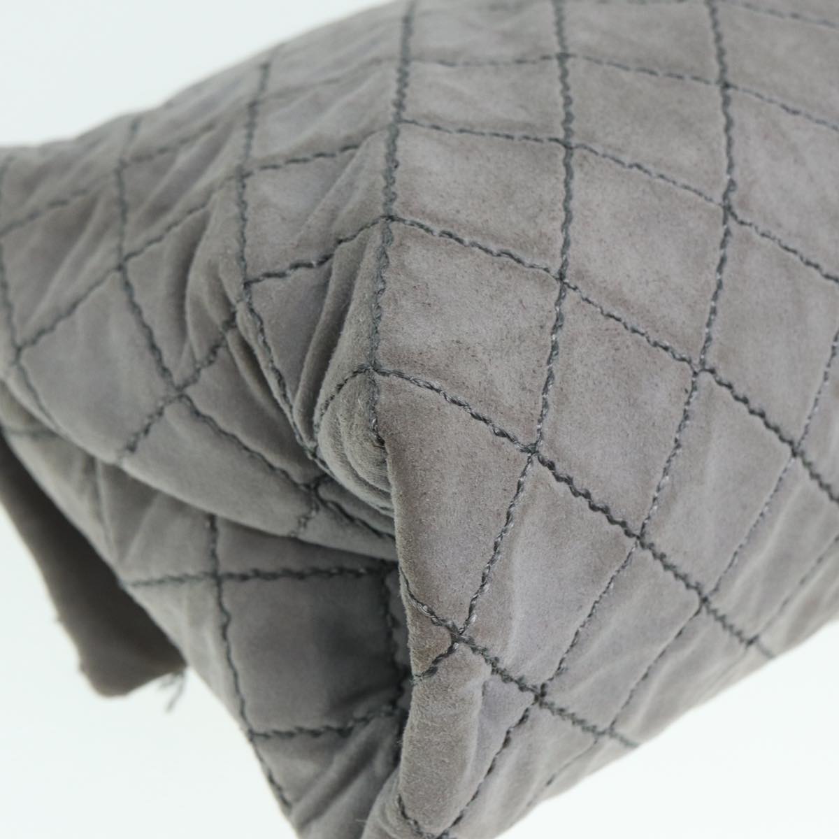 Stella MacCartney Chain Shoulder Bag polyester Gray Silver Auth bs17685