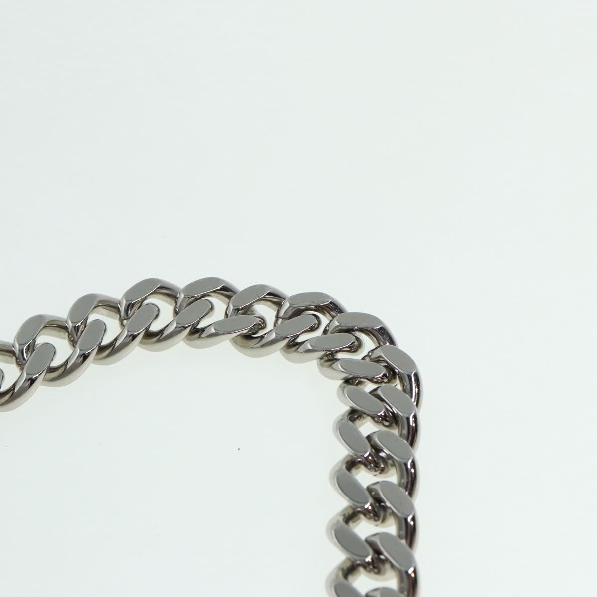 Stella MacCartney Chain Shoulder Bag polyester Gray Silver Auth bs17685