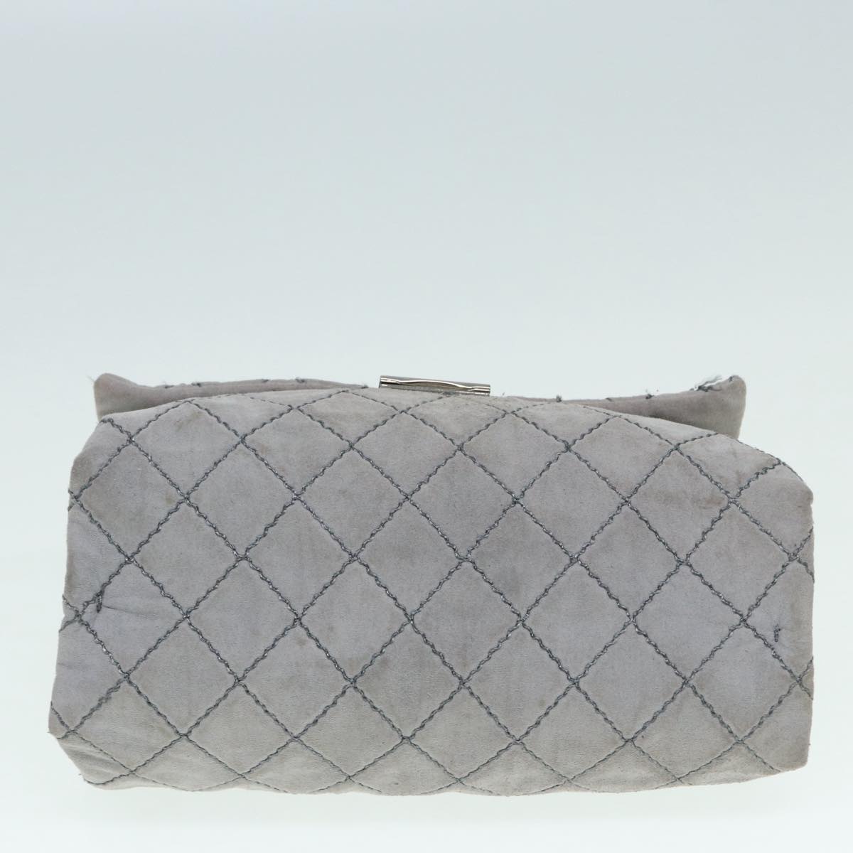 Stella MacCartney Chain Shoulder Bag polyester Gray Silver Auth bs17685