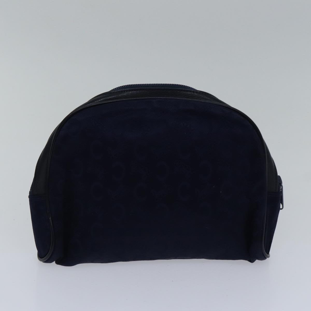 CELINE C Sulky Hand Bag Canvas 2Set Navy Auth bs17690