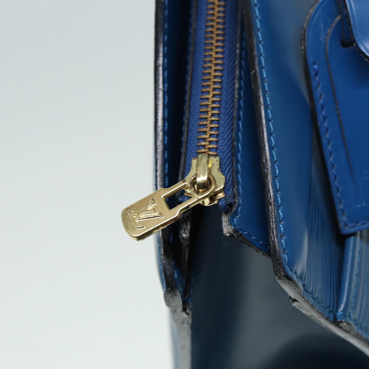 LOUIS VUITTON Epi Riviera Hand Bag Blue M48185 LV Auth bs17732